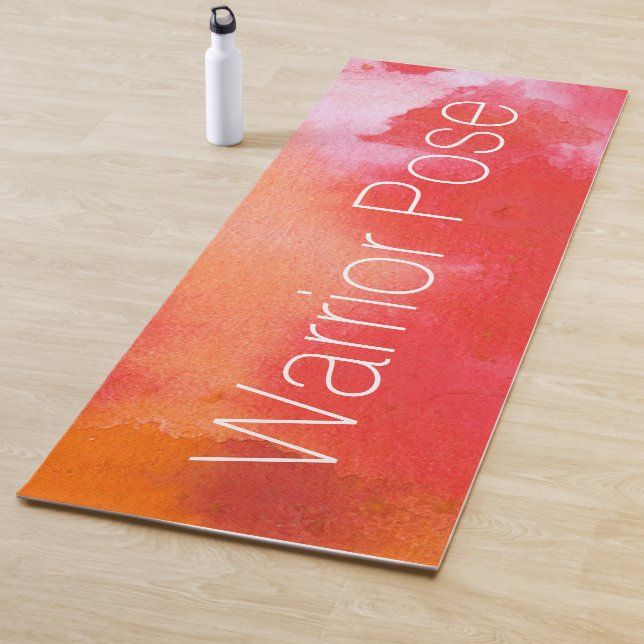 Pose Rote Krieger Pose Wasser Abstrakt Yogamatte (Beispiel)