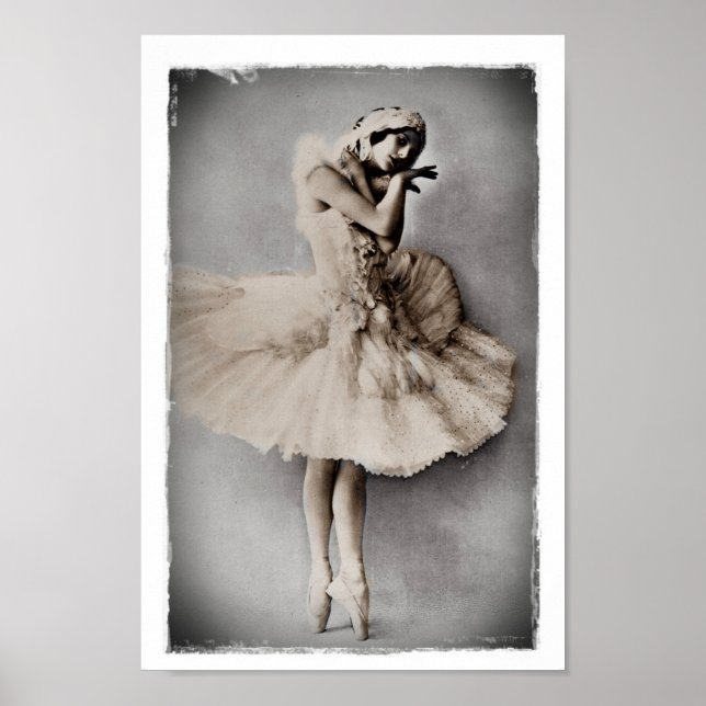 Posed en Pointe Poster (Vorne)