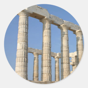 poseiden runder aufkleber