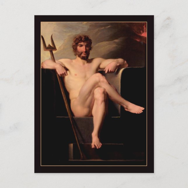 Poseidon begeistert von Heinrich Fuger Postkarte (Vorderseite)