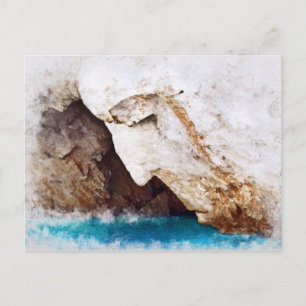 Poseidon Blick aufs Meer Postkarte
