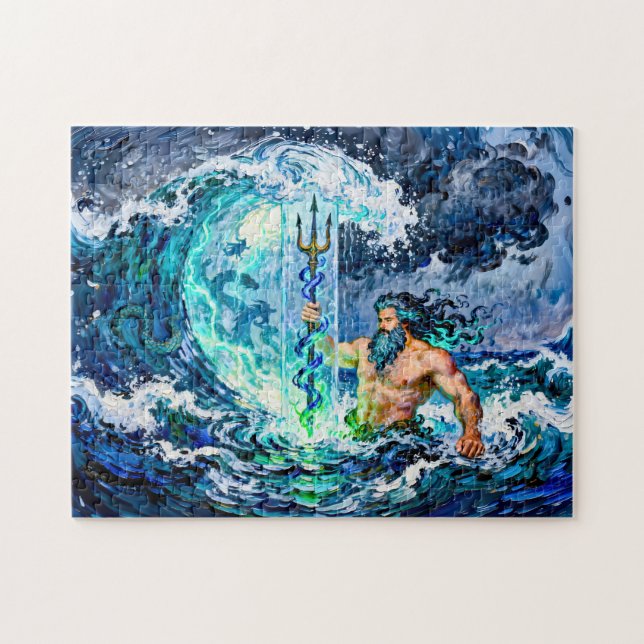 Poseidon God of the Sea Puzzle (Horizontal)