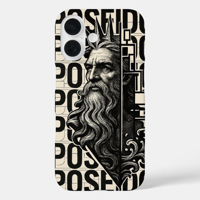 Poseidon | Grieche-Telefonabdeckung Case-Mate iPhone Hülle (Rückseite)