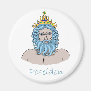 Poseidon - Griechischer Gott des Meeresmagneten Magnet