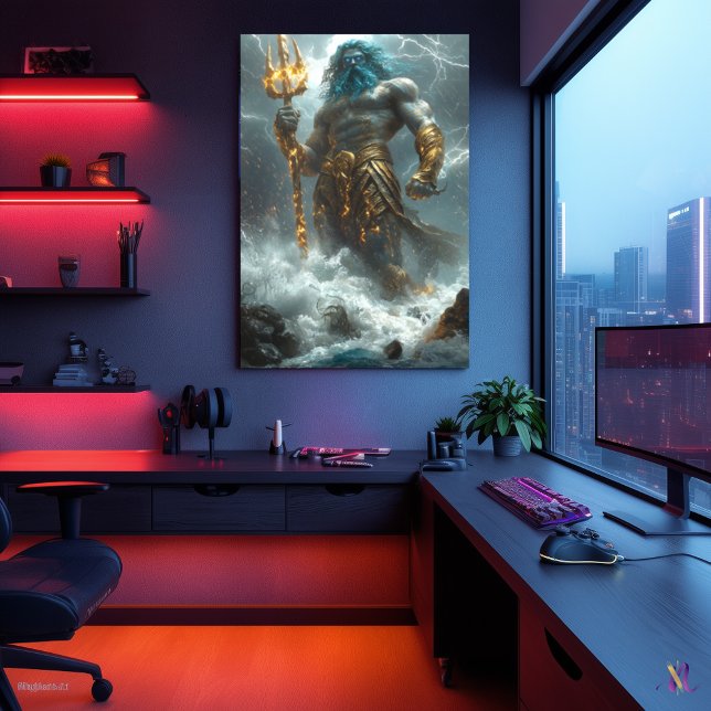 Poseidon, Herr der Tiefe - göttlicher Sturm Poster (Von Creator hochgeladen)