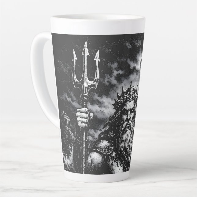 Poseidon — Herr der Tiefe von BurnsInHell Milchtasse (Linke Ecke)