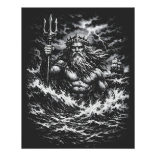 Poseidon — Herr der Tiefe von BurnsInHell Poster