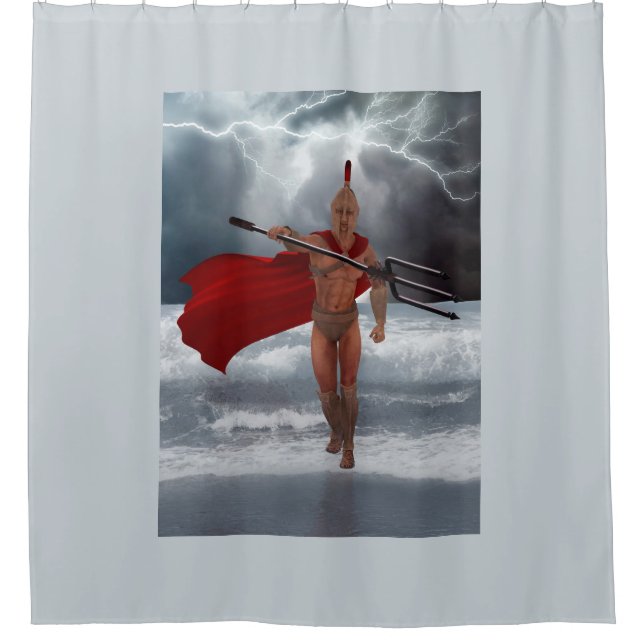 Poseidon Sea Duschvorhang (Vorderseite)