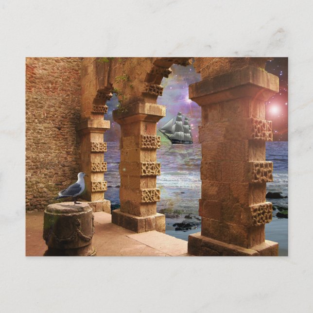 Poseidon-Tempel Postkarte (Vorderseite)