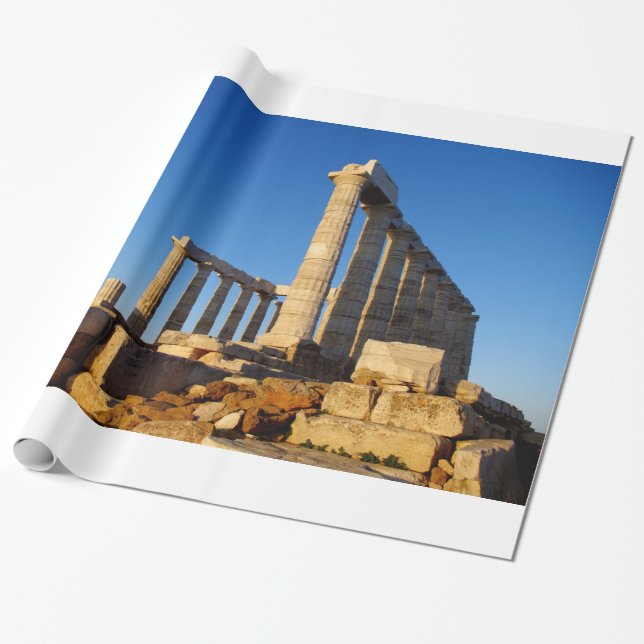 Poseidon-Tempel - Sounio Geschenkpapier (Ungerollt)