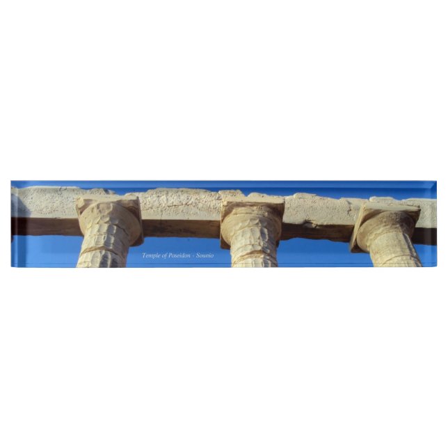 Poseidon-Tempel - Sounio Namensplakette (Vorderseite)