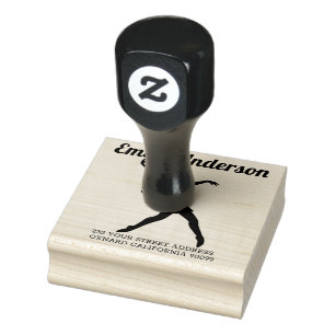 Posen des weiblichen Tanzes 2 Gummistempel