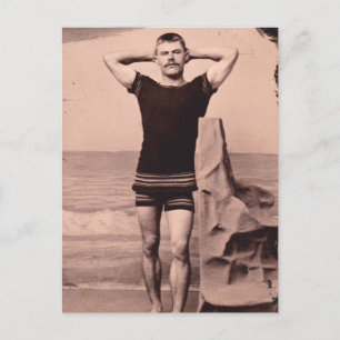 Posen im Swimsuit 1890 Postkarte