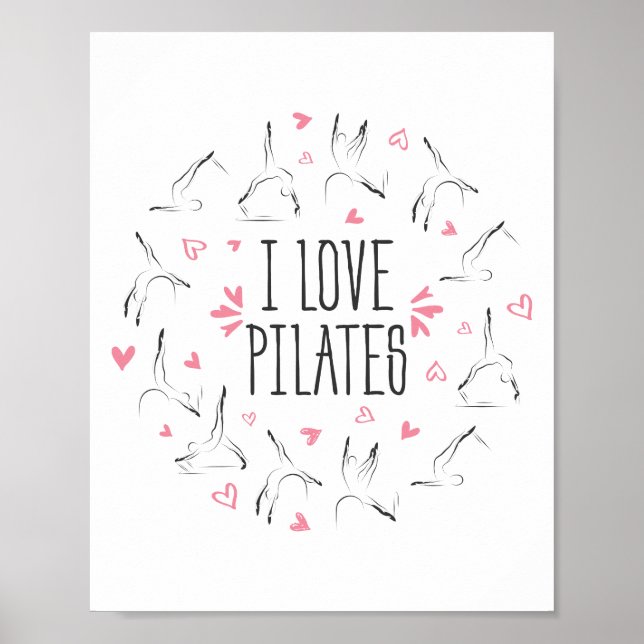 Posen in Form eines Kreises Poster (Vorne)