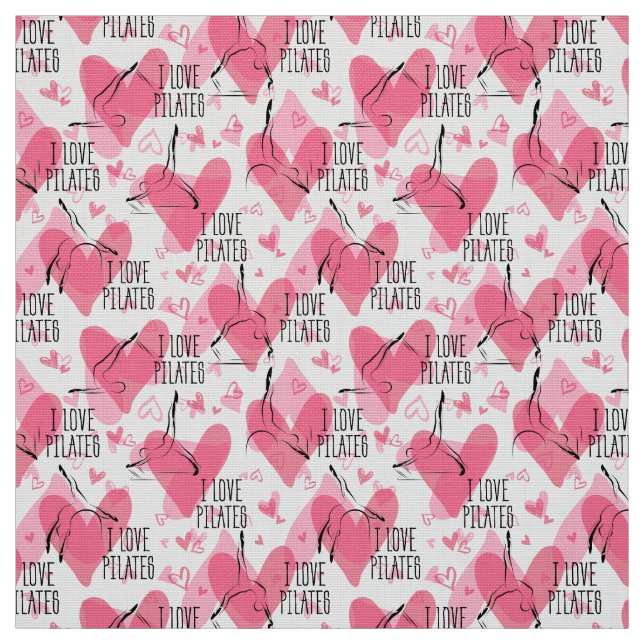 Posen Nahtloses Muster in rosa Farbe Stoff (Muster)