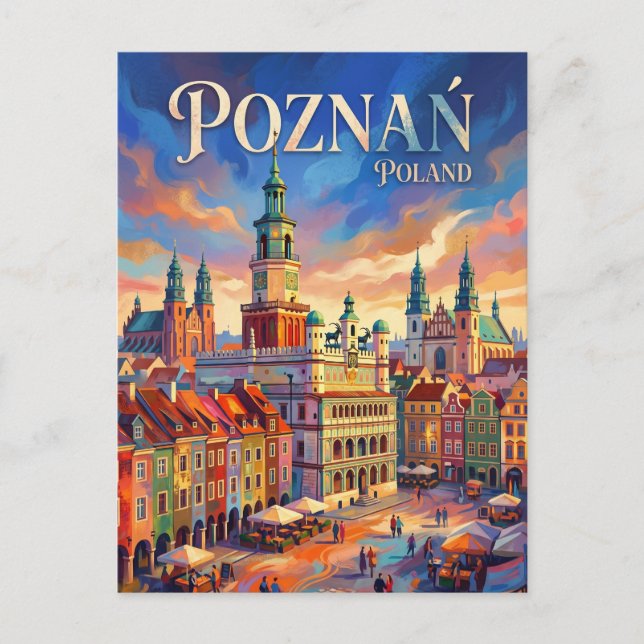 Posen Polen Postkarte (Vorderseite)