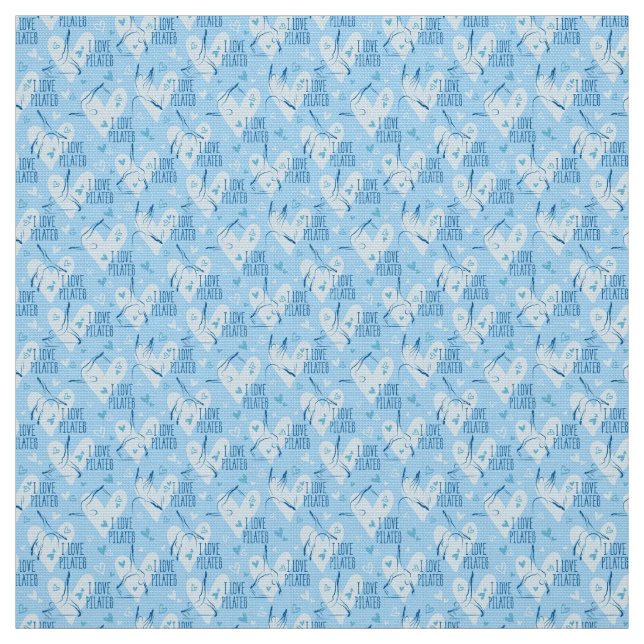 Posen Unsichtbares Muster in blauer Farbe Stoff (Muster)