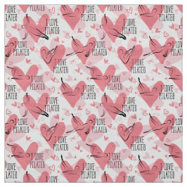 Posen Unsichtbares Muster in hellroter Farbe Stoff