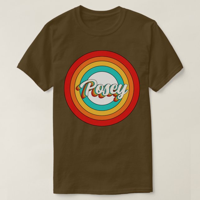 Posey Name Shirt Vintag Posey Circle (Design vorne)