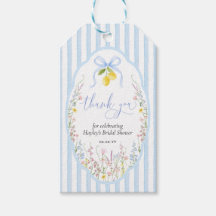 Posey Wildblume Blaue Schleife Brautparty