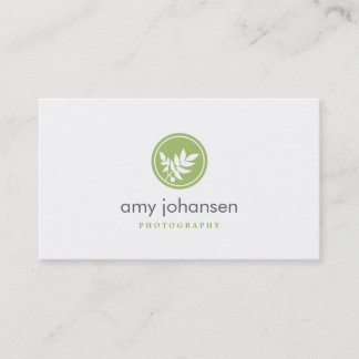 Posh Blätter Business Card Visitenkarte