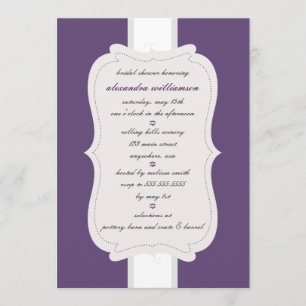 Posh Brautparty-Einladung {lila} Einladung