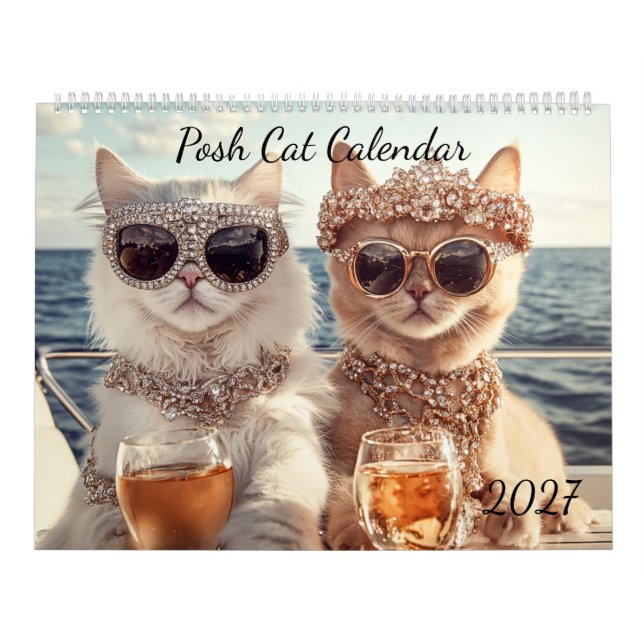Posh Cat Kalender 2027 Katze (Titelbild)