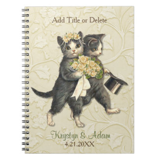 Posh Cats Hochzeit Elfenbein Notizblock