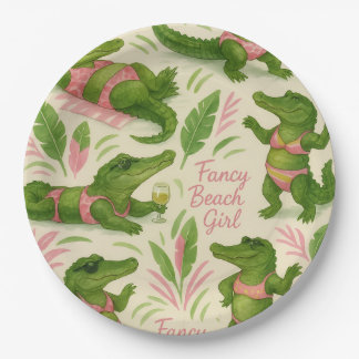 Posh Gator Plates Pappteller