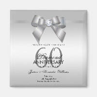 Posh Gem Bow & Ribbon 60. Hochzeitstag