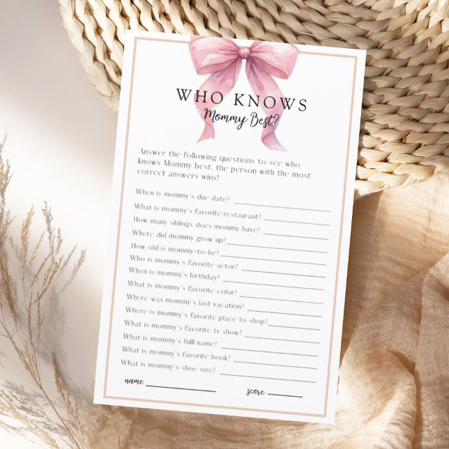 Posh Pink Coquette Bow Baby Showspiel (Von Creator hochgeladen)