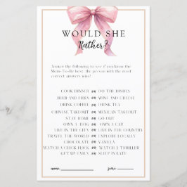 Posh Pink Coquette Bow Baby Showspiel