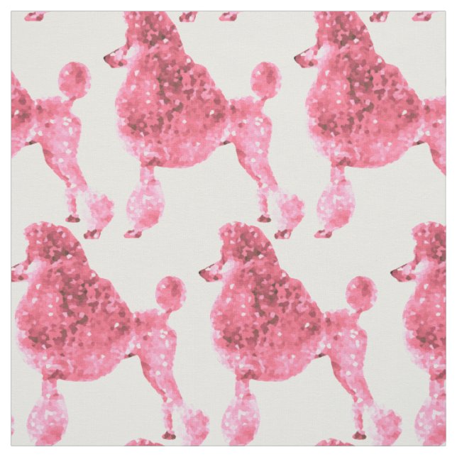 Posh Pink Poodle Stoff (Muster)