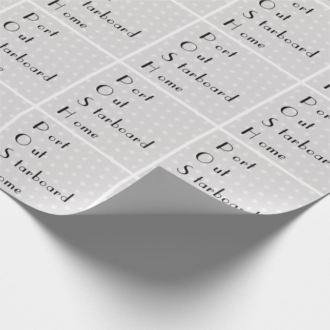 POSH-Port aus der Zuhause auf der Starboard-Karte Geschenkpapier (Ecke)