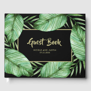 Posh Tropical Vibe Wedding Gästebuch