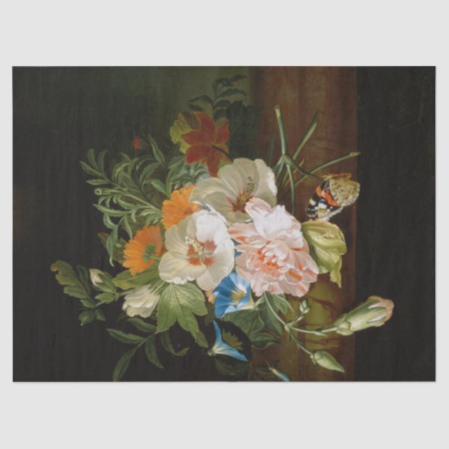 Posie der Blume von Rachel Ruysch Seidenpapier (Vorderseite)