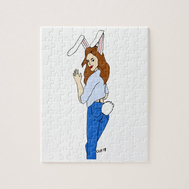 posing bunnygirl puzzle (Vertikal)