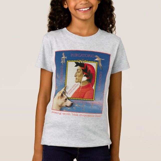Posing mit Dante Alighieri T - Shirt (Vorderseite)