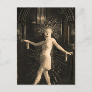 Posing With Starburst Hat Postkarte