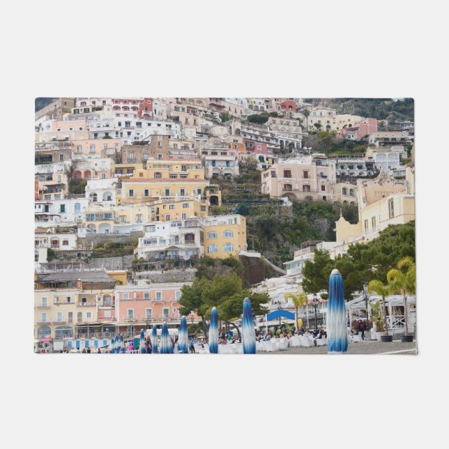 Positano Beach Umbrellas Traum #1 #travel #wall Fußmatte (Vorderseite)
