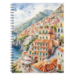 Positano: Die italienische Amalfiküste mit Aquarel Notizblock