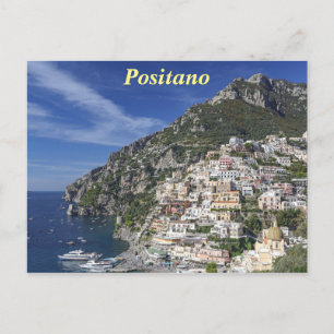 Positano durch das Meer Postkarte