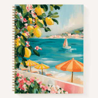 Positano Italian riviera Amalfi coast landscape Notizbuch
