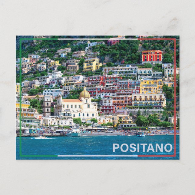 Positano - Italien Feiertagspostkarte (Vorderseite)