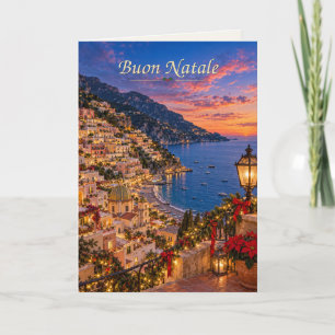 Positano Italien Frohe Weihnachten