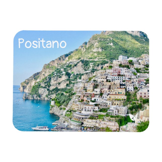 Positano, Italien - Kühlschrankmagnet von Velvet E Magnet (Horizontal)