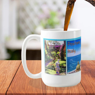 Positano Italien mit berühmten Capri-Felsen Tasse