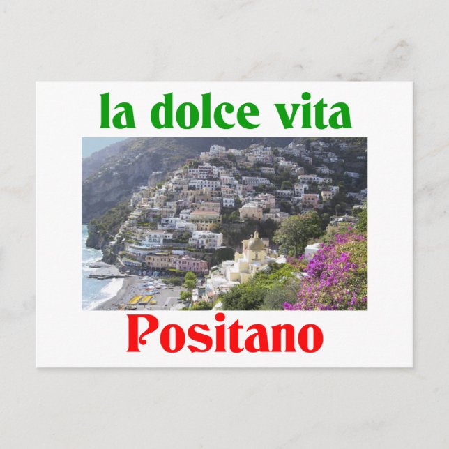 Positano Italien Postkarte (Vorderseite)