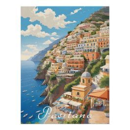 Positano Italien Reiseplakat Poster