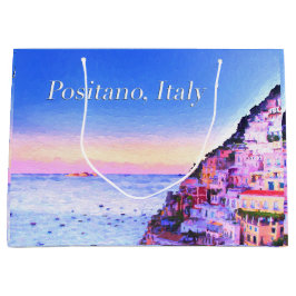 Positano, Italien Sunset Gift Bag Große Geschenktüte